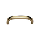 Heritage Brass Cabinet Pull D Shaped 89mm Polished Brass finish - C1800 89-PB - Choice Handles