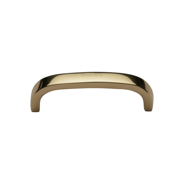 Heritage Brass Cabinet Pull D Shaped 89mm Polished Brass finish - C1800 89-PB - Choice Handles