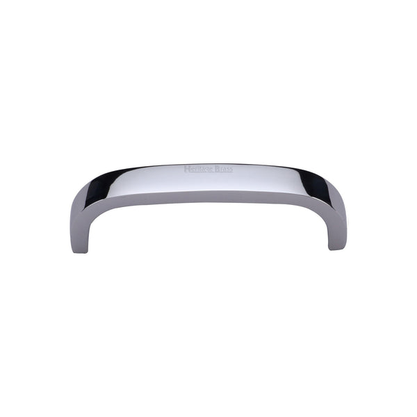 Heritage Brass Cabinet Pull D Shaped 89mm Polished Chrome finish - C1800 89-PC - Choice Handles