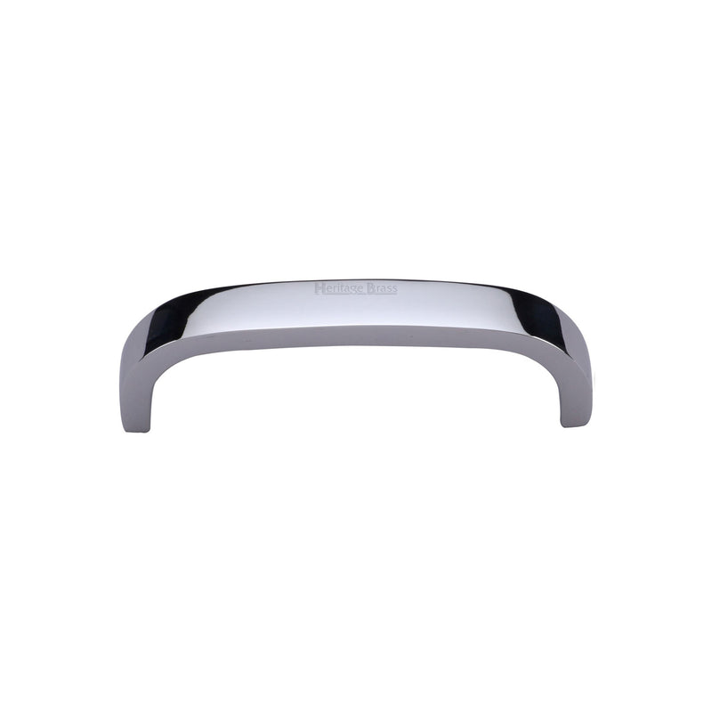 Heritage Brass Cabinet Pull D Shaped 89mm Polished Chrome finish - C1800 89-PC - Choice Handles