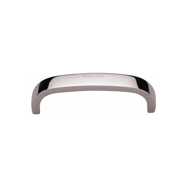 Heritage Brass Cabinet Pull D Shaped 89mm CTC Polished Nickel Finish - C1800 89-PNF - Choice Handles