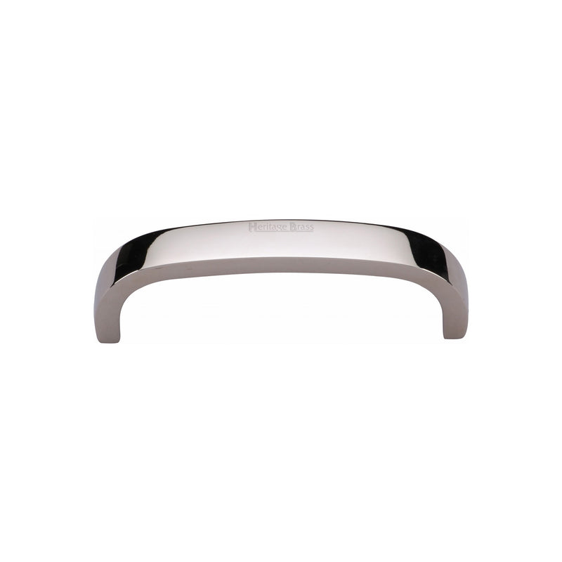 Heritage Brass Cabinet Pull D Shaped 89mm CTC Polished Nickel Finish - C1800 89-PNF - Choice Handles