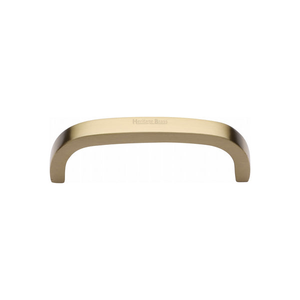 Heritage Brass Cabinet Pull D Shaped 89mm CTC Satin Brass Finish - C1800 89-SB - Choice Handles