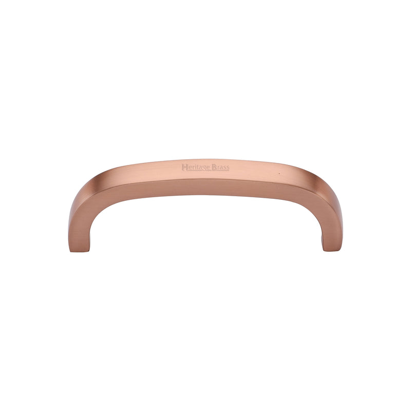 Heritage Brass Cabinet Pull D Shaped 89mm CTC Satin Rose Gold Finish - C1800 89-SRG - Choice Handles