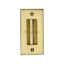 Heritage Brass Flush Pull 4" Polished Brass finish - C1820 4-PB - Choice Handles