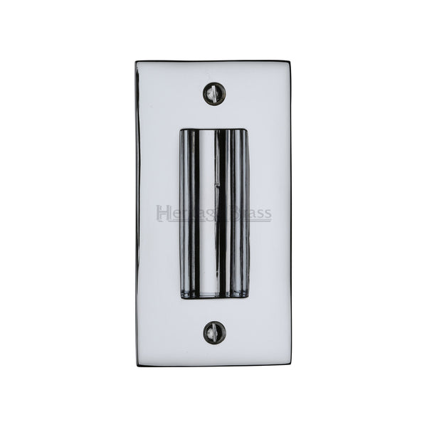 Heritage Brass Flush Pull 4" Polished Chrome finish - C1820 4-PC - Choice Handles