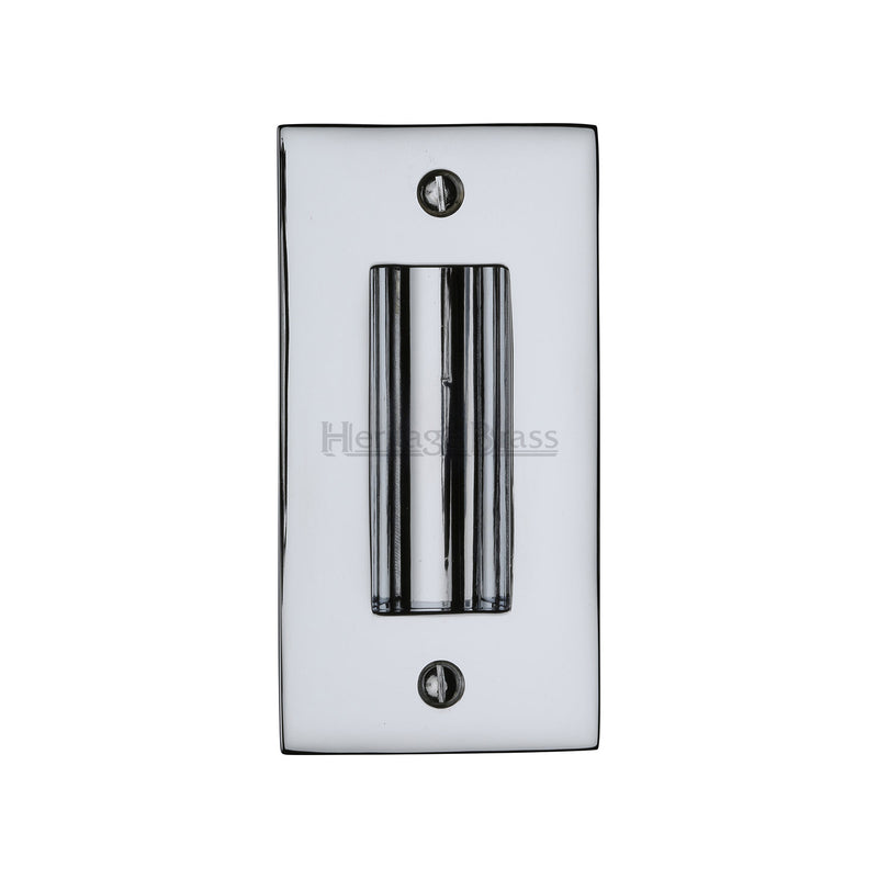 Heritage Brass Flush Pull 4" Polished Chrome finish - C1820 4-PC - Choice Handles