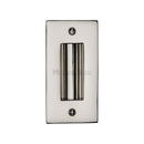 Flush Pull Handle 4" Polished Nickel finish - C1820 4-PNF - Choice Handles