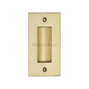 Flush Pull Handle 4" Satin Brass finish - C1820 4-SB - Choice Handles