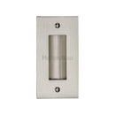 Heritage Brass Flush Pull 4" Satin Nickel finish - C1820 4-SN - Choice Handles