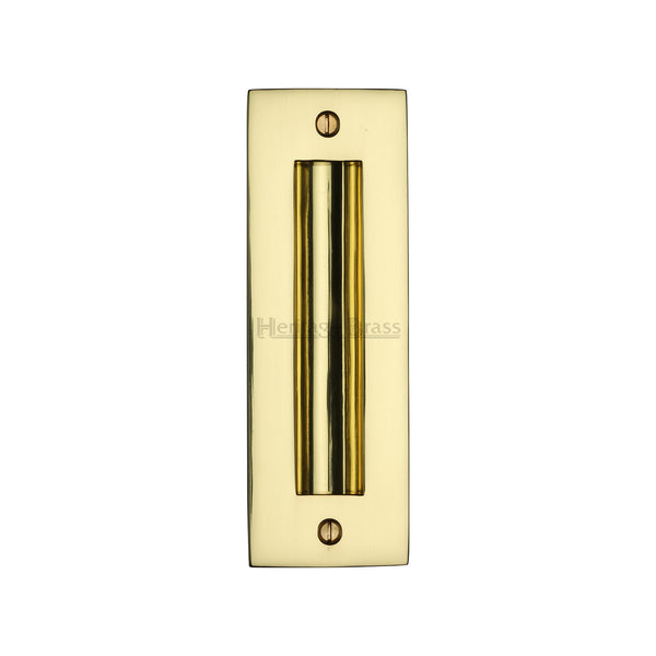 Heritage Brass Flush Pull 6" Polished Brass finish - C1820 6-PB - Choice Handles