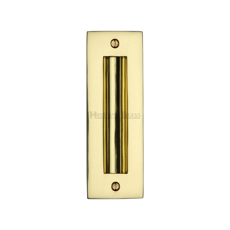 Heritage Brass Flush Pull 6" Polished Brass finish - C1820 6-PB - Choice Handles