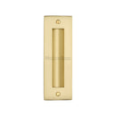 Flush Pull Handle 6" Satin Brass finish - C1820 6-SB - Choice Handles
