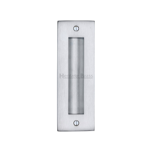 Heritage Brass Flush Pull 6" Satin Chrome finish - C1820 6-SC - Choice Handles