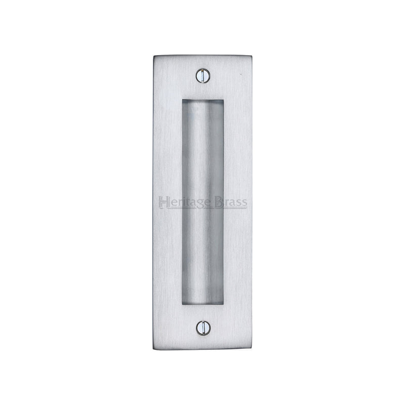 Heritage Brass Flush Pull 6" Satin Chrome finish - C1820 6-SC - Choice Handles