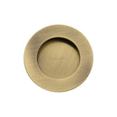 Round Flush Pull Antique Brass finish
 - C1835-AT - Choice Handles