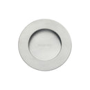 Round Flush Pull Satin Chrome finish
 - C1835-SC - Choice Handles