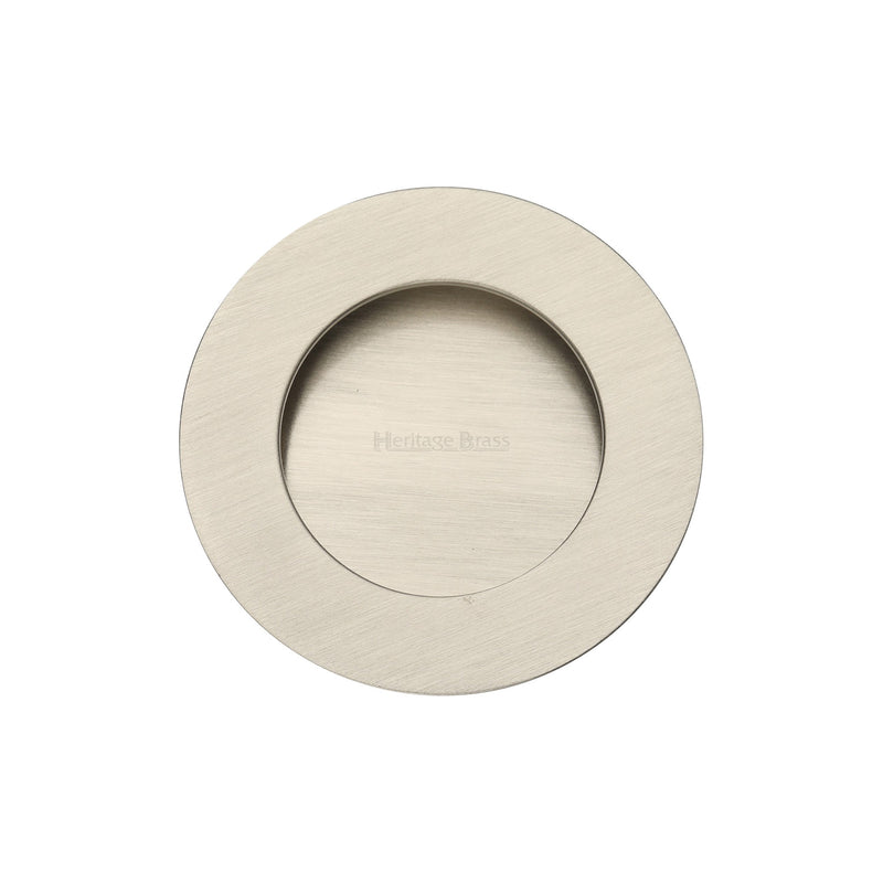 Round Flush Pull Satin Nickel finish
 - C1835-SN - Choice Handles