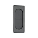 Flush Pull Handle 105mm Matt Black Finish
 - C1850 105-BKMT - Choice Handles