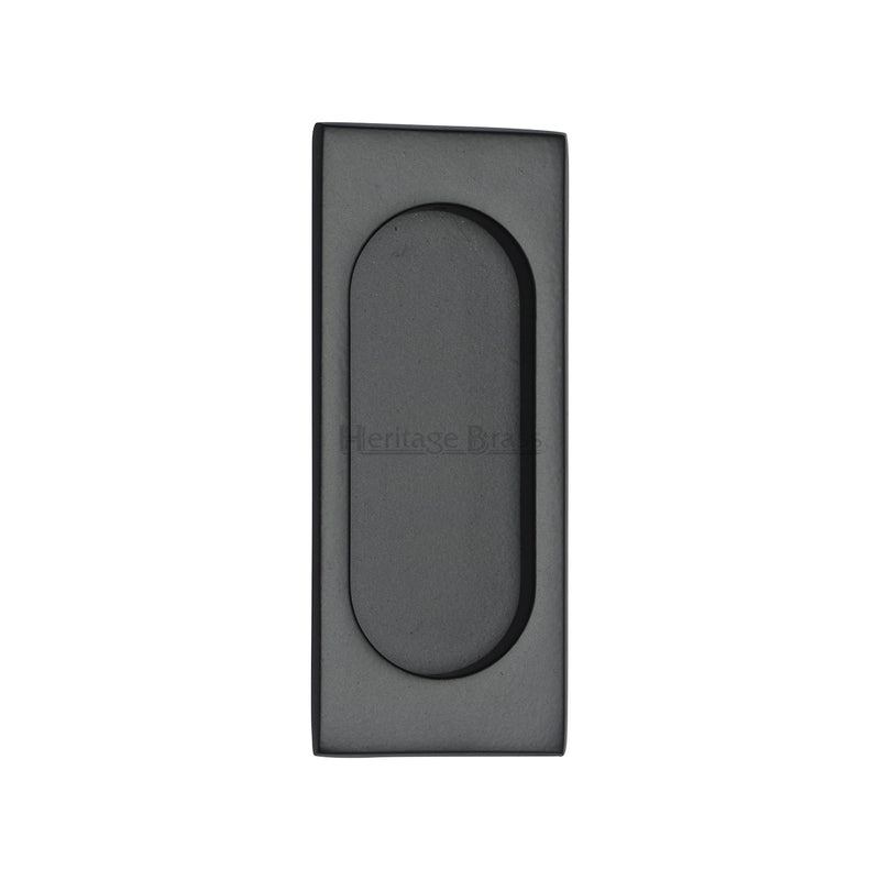 Flush Pull Handle 105mm Matt Black Finish
 - C1850 105-BKMT - Choice Handles