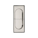 Flush Pull Handle 105mm Polished Nickel Finish - C1850 105-PNF - Choice Handles