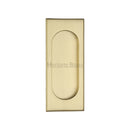 Flush Pull Handle 105mm Satin Brass Finish - C1850 105-SB - Choice Handles