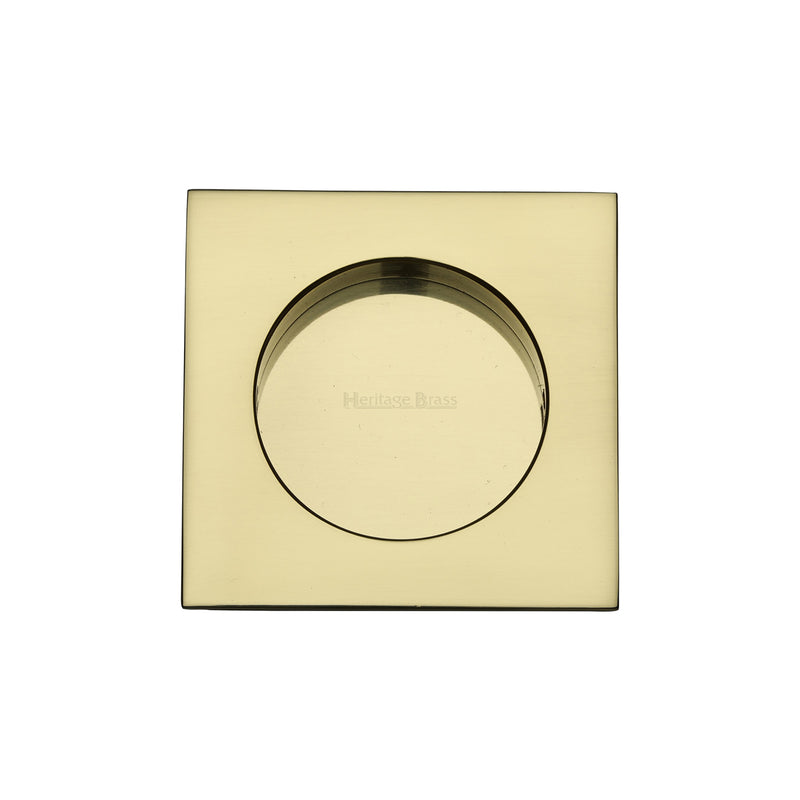 Square Flush Pull 63.5 x 63.5mm Polished Brass finish
 - C1860-PB - Choice Handles