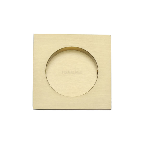 Square Flush Pull 63.5 x 63.5mm Satin Brass finish
 - C1860-SB - Choice Handles