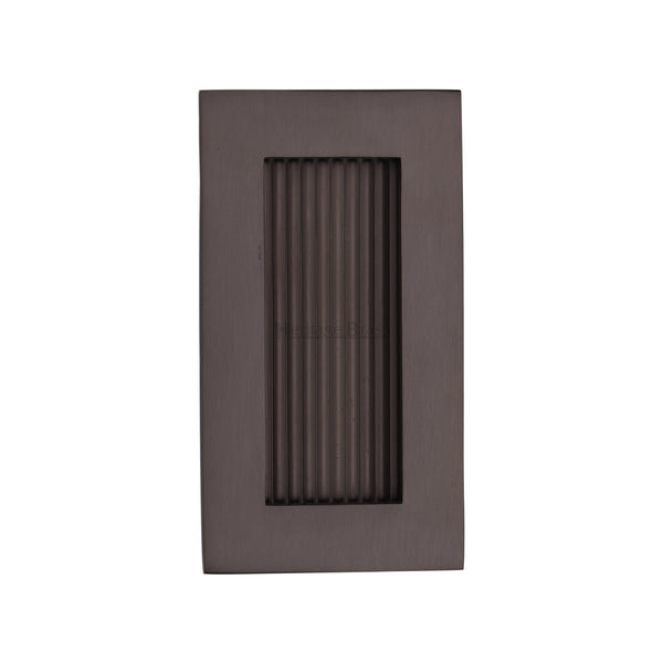 Reeded Rectangular Flush Pull 105 x 58mm Matt Bronze finish
 - C1865 105-MB - Choice Handles