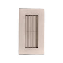 Reeded Rectangular Flush Pull 105 x 58mm Satin Nickel finish
 - C1865 105-SN - Choice Handles