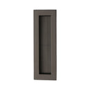 Reeded &nbsp;Rectangular Flush Pull 175 x 58mm Matt Bronze finish
 - C1865 175-MB - Choice Handles