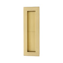 Reeded &nbsp;Rectangular Flush Pull 175 x 58mm Satin Brass finish
 - C1865 175-SB - Choice Handles