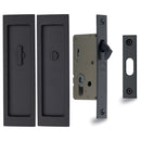 Flush Pull Privacy Set 197mm Matt Black finish
 - C1877-BKMT - Choice Handles
