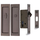 Flush Pull Privacy Set 197mm Matt Bronze finish
 - C1877-MB - Choice Handles