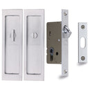 Flush Pull Privacy Set 197mm Satin Chrome finish
 - C1877-SC - Choice Handles