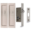 Flush Pull Privacy Set 197mm Satin Nickel finish
 - C1877-SN - Choice Handles