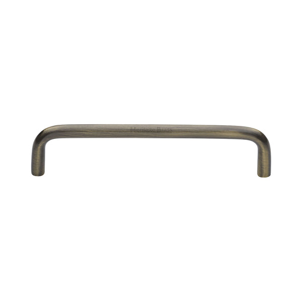 Heritage Brass Cabinet Pull Wire Design 128mm CTC Antique Brass Finish - C2155 128-AT
