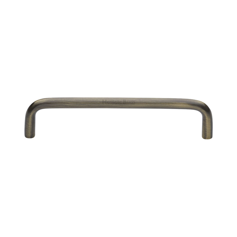 Heritage Brass Cabinet Pull Wire Design 128mm CTC Antique Brass Finish - C2155 128-AT