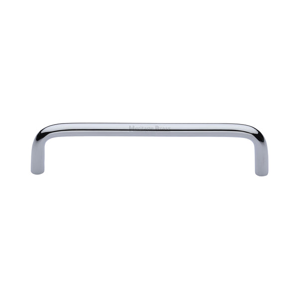 Heritage Brass Cabinet Pull Wire Design 128mm CTC Polished Chrome Finish - C2155 128-PC - Choice Handles