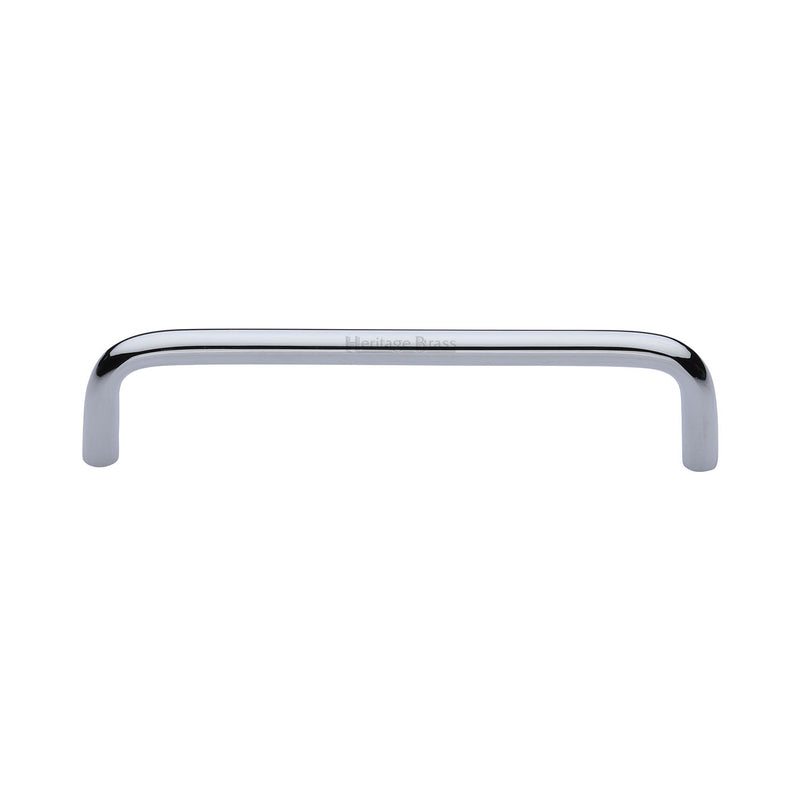 Heritage Brass Cabinet Pull Wire Design 128mm CTC Polished Chrome Finish - C2155 128-PC - Choice Handles