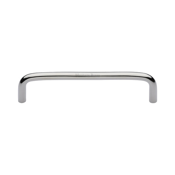 Heritage Brass Cabinet Pull Wire Design 128mm CTC Polished Nickel Finish - C2155 128-PNF - Choice Handles