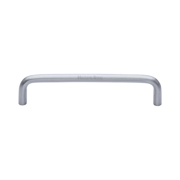 Heritage Brass Cabinet Pull Wire Design 128mm CTC Satin Chrome Finish - C2155 128-SC - Choice Handles