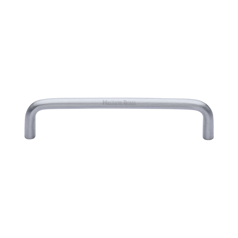 Heritage Brass Cabinet Pull Wire Design 128mm CTC Satin Chrome Finish - C2155 128-SC - Choice Handles