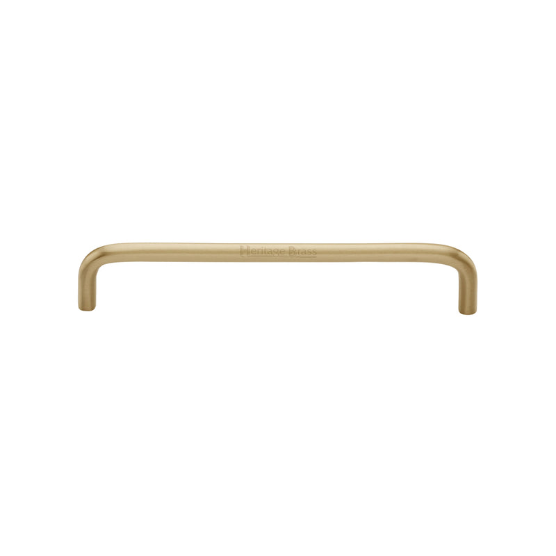 Heritage Brass Cabinet Pull Wire Design 152mm CTC Satin Brass Finish - C2155 152-SB - Choice Handles