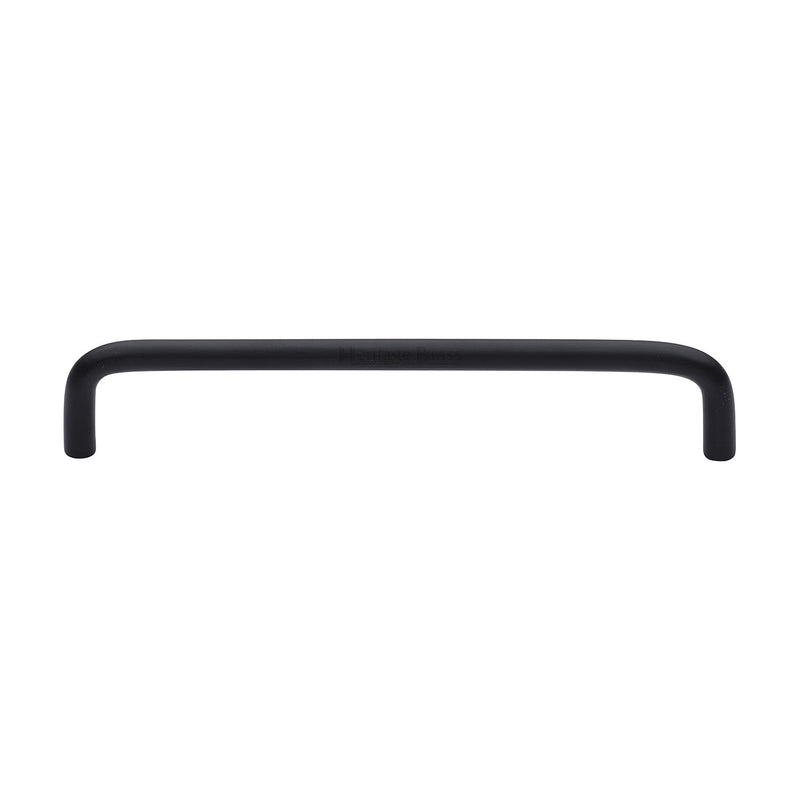 Heritage Brass Cabinet Pull Wire Design 160mm CTC Matt Black Finish - C2155 160-BKMT