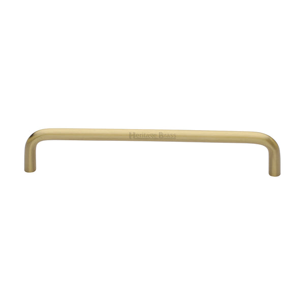 Heritage Brass Cabinet Pull Wire Design 160mm CTC Satin Brass Finish - C2155 160-SB - Choice Handles
