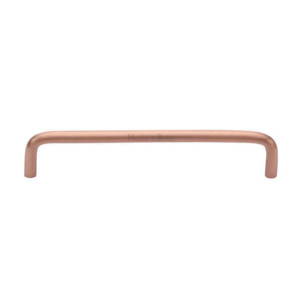 Heritage Brass Cabinet Pull Wire Design 160mm CTC Satin Rose Gold Finish - C2155 160-SRG - Choice Handles