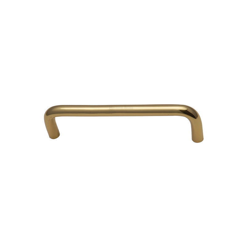 Heritage Brass Cabinet Pull Wire Design 96mm CTC Polished Brass Finish - C2155 96-PB - Choice Handles
