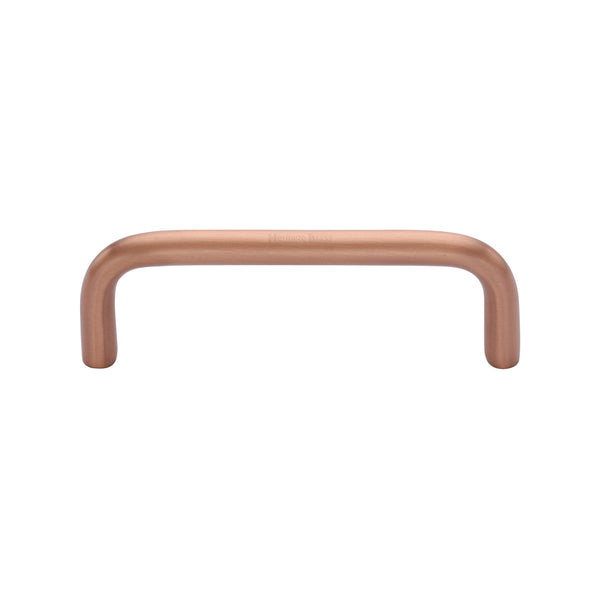 Heritage Brass Cabinet Pull Wire Design 96mm CTC Satin Rose Gold Finish - C2155 96-SRG - Choice Handles