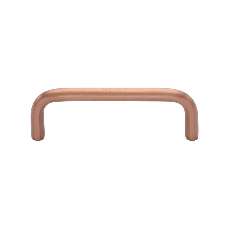 Heritage Brass Cabinet Pull Wire Design 96mm CTC Satin Rose Gold Finish - C2155 96-SRG - Choice Handles